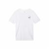 Men's White Casual Letter Print Crew Neck T-Shirt DX0322-100