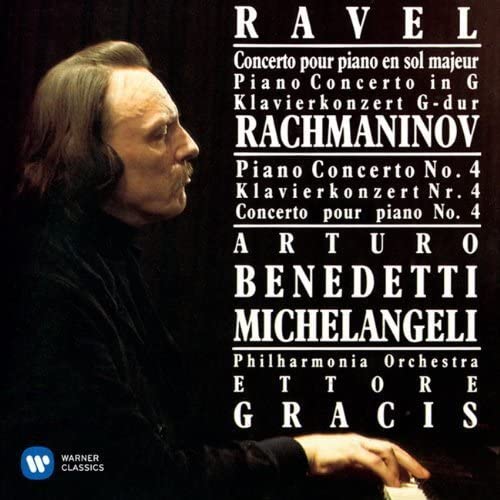 CD ARTURO BENEDETTI MICHELANGELI - Ravel: Piano Concerto Rachmaninov:  WPCS23043 Japan ObiClassical Used