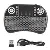 Mini RGB Seven Colors Backlight Flymouse 2.4G Small Wireless Keyboard with Touchpad