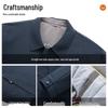 Romon Men's Business Casual Turn-down Collar Thick Cotton Jacket