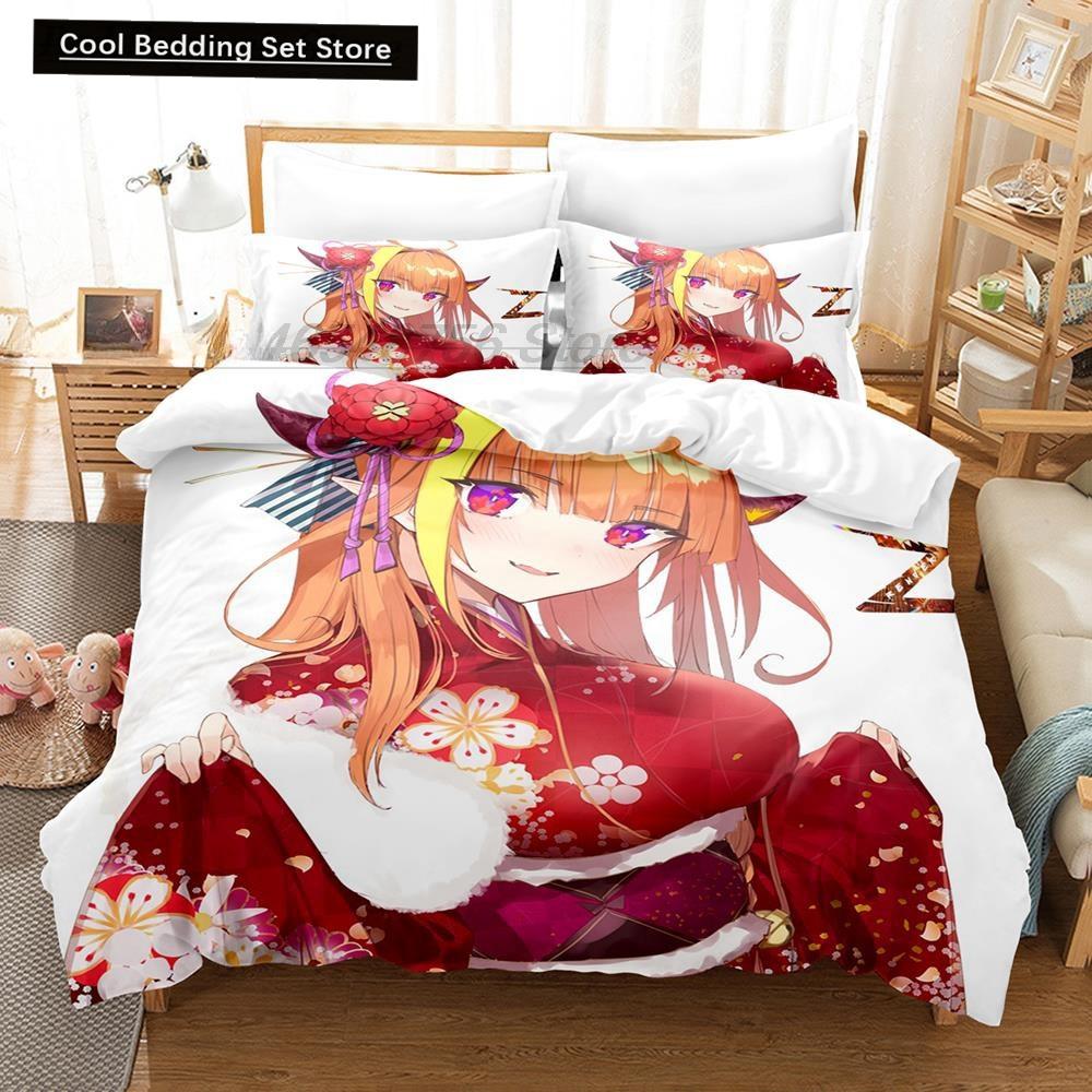3D-печать аниме Kawaii Girls Kiryuu Coco Комплект постельного белья Single Twin Full Queen King Size Комплект постельного белья для подростковой спальни