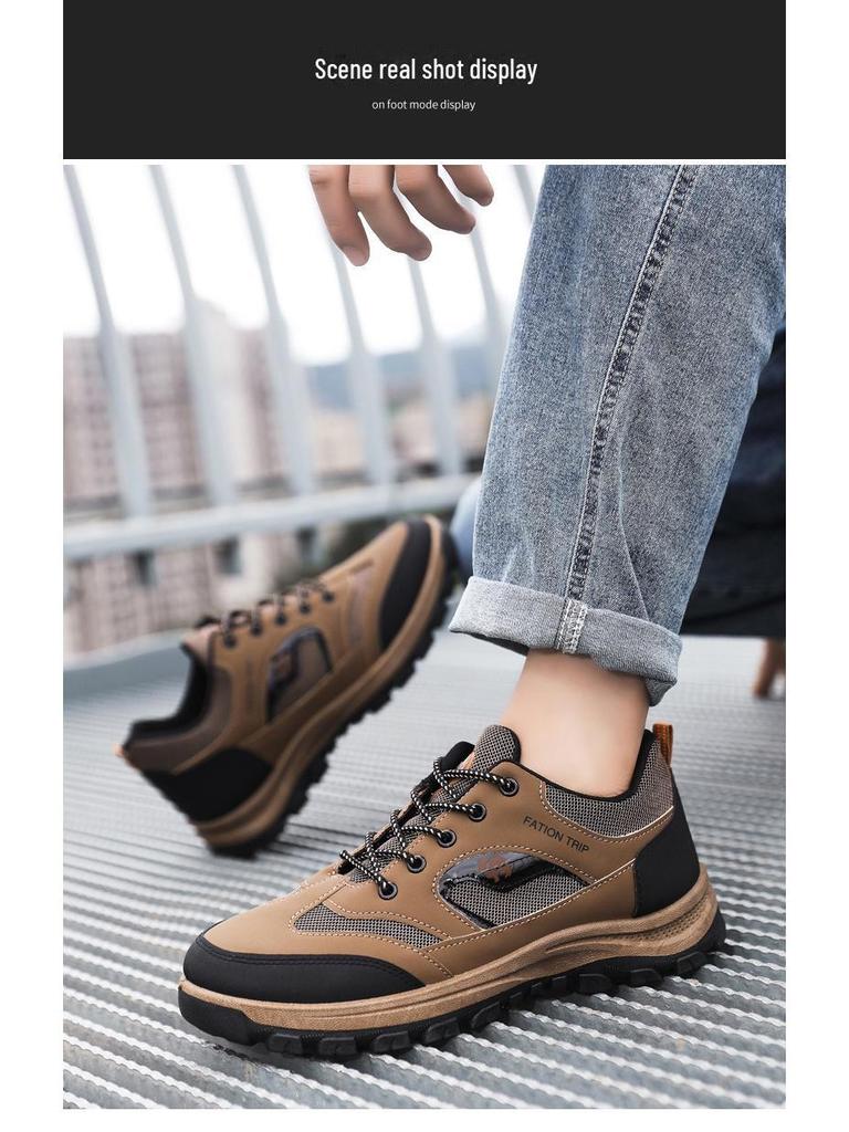 Мужские водонепроницаемые нескользящие походные ботинки — прочные и удобные для приключений на свежем воздухе и прогулок