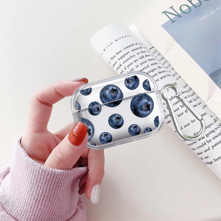 Прозрачные чехлы для наушников Чехол-обложка Для Airpods 2 4 1 Pro3 3 Pro Pro Pro2 Простые Фрукты
