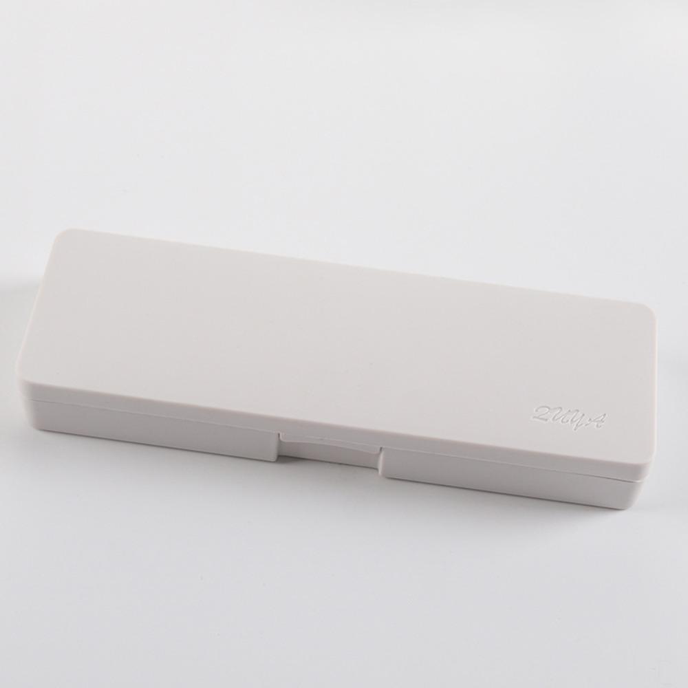 Frosted Pencil Box Plastic Stationery Storage Box School Office Supplies Pencil Case Students