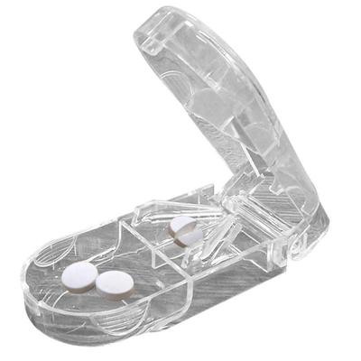 Коробка для разрезания таблеток, портативная дробилка для хранения, небольшой резак для таблеток, чехол для резака таблеток с отсеком для хранения, коробка