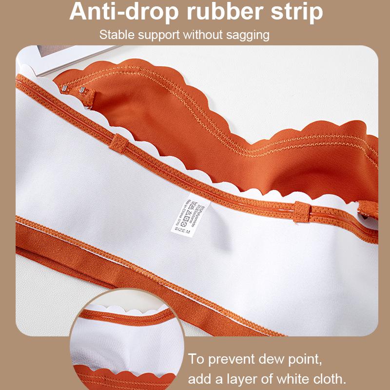 Европейско-американский бюстгальтер без бретелек, невидимый, с застежкой спереди и силиконовой фиксацией