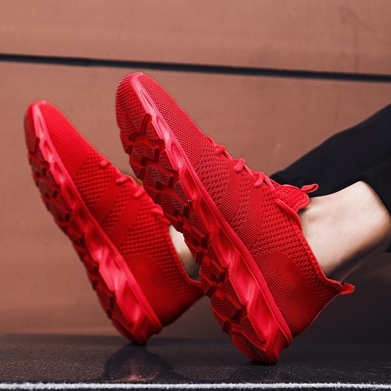 Мужская повседневная спортивная обувь, дышащая, летняя, легкая, мягкая подошва, удобная, кроссовки для бега на открытом воздухе, модная, студенческая, сетчатая, большого размера