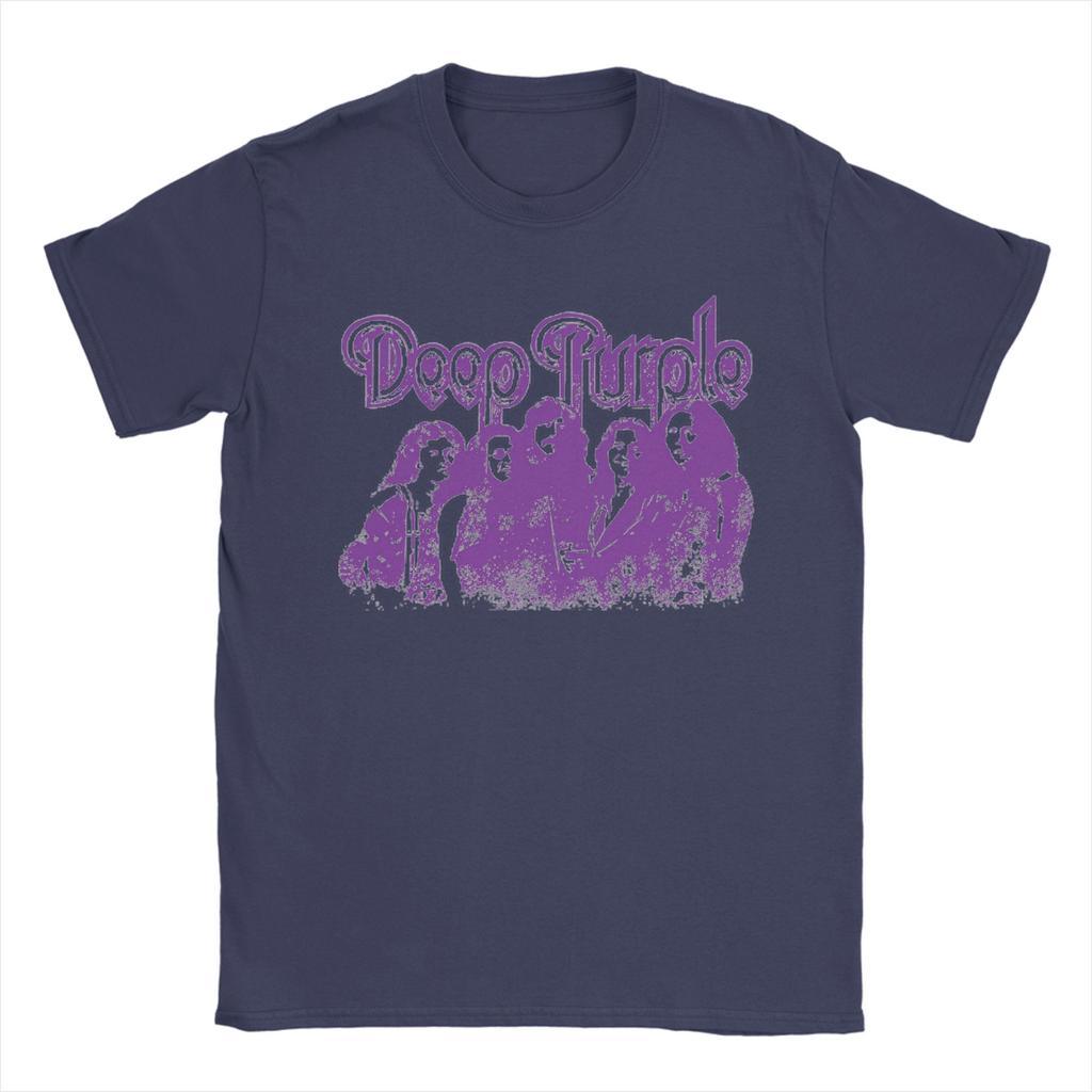 Band Deep Purple Art TShirt Summer Trendy Cool TShirts Unisex Cotton O Neck Oversize Top Tees Short Sleeves Y2K Funny Tshirt