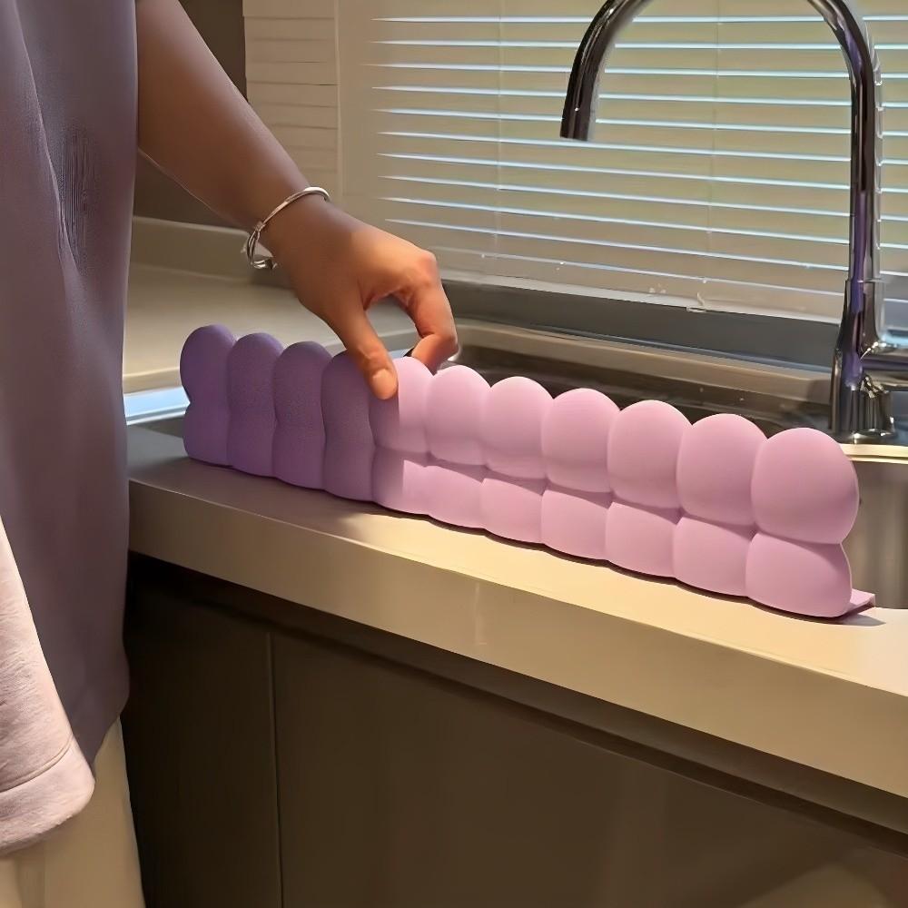 Silicone Kitchen Water Baffle Waterproof Splash Guard Anti-Splash Water Stopper  Wash Basin