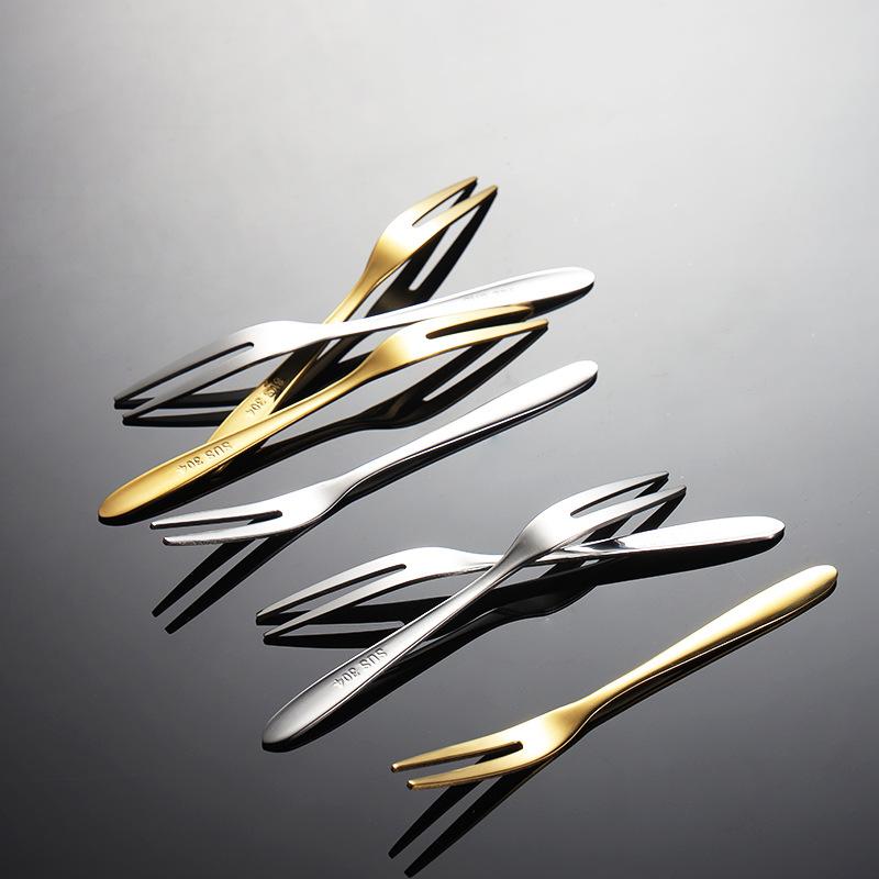 Короткая фруктовая вилка из нержавеющей стали 304, нож для лунного пирога, вилка в форме яичной скорлупы, подходящая фруктовая палочка, мини-зажим, подарок