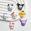 Sanrio Cartoon Glossy Photo Cards & Resin Ornaments DIY Kit: Cream Glue, Refrigerator & Phone Stickers, Keychain Decorative Materials