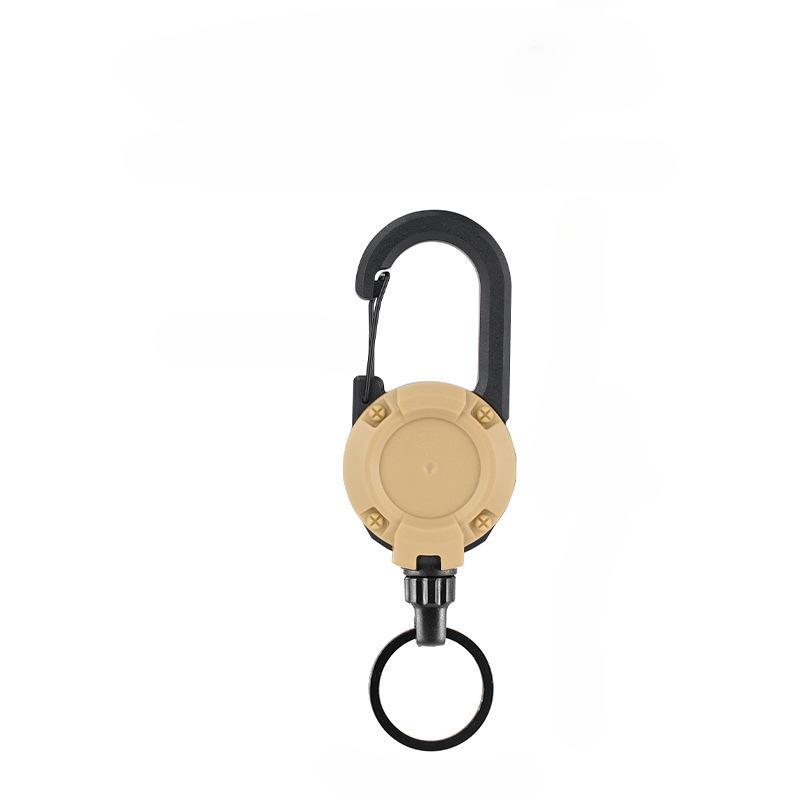 1 шт. противоугонная металлическая легко тянущаяся пряжка, веревка, эластичный брелок для ключей, спортивный выдвижной брелок для ключей, анти-потерянный ски-пасс Yoyo, ID-карта