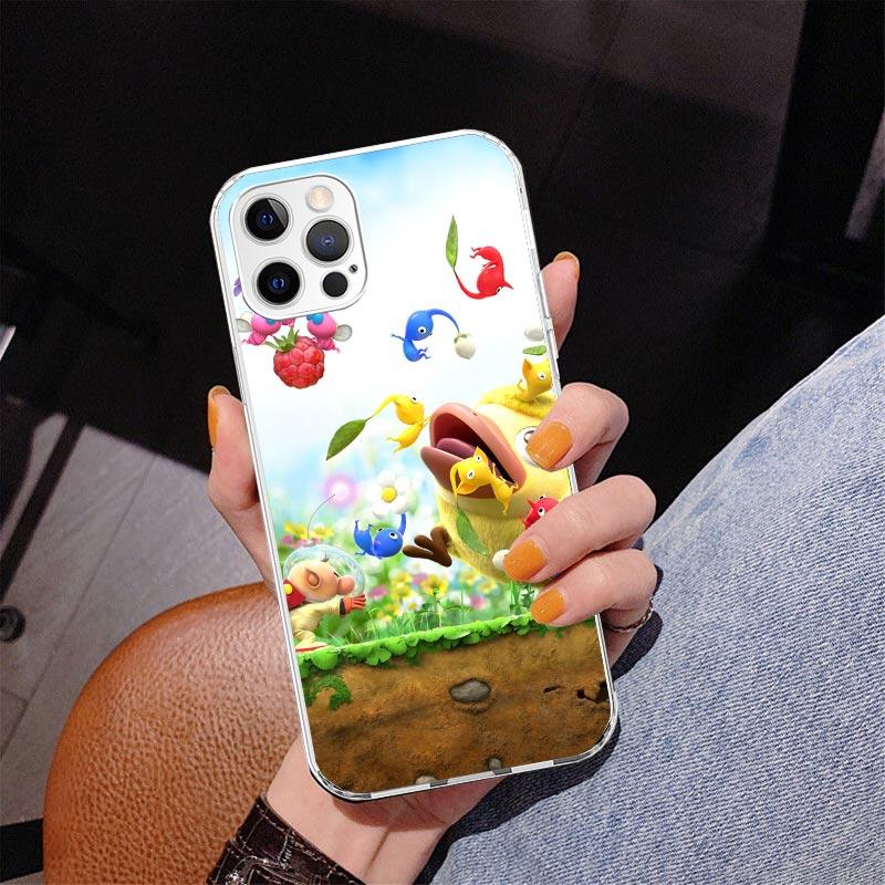 Game P-PikminS 4 Phone Case For iPhone 17 Air 16 Pro Max 16E 15 + 14 Plus 11 12 13 Mini 7 8 SE Gift Print Cover Fundas