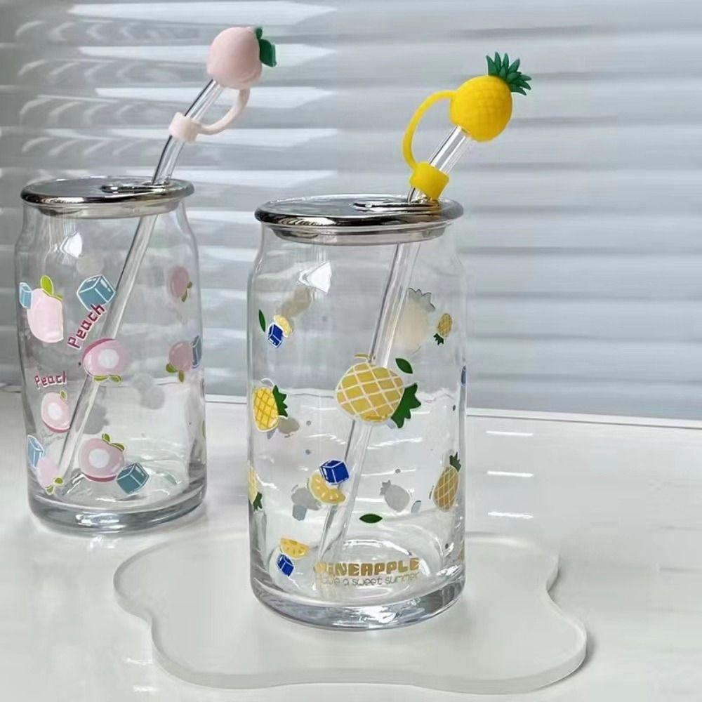 Drinkware Plugs Splash Proof Straw Decoration Straw Cover Dust Cap Cup Accessories Straw Topper