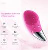 Mini Ultrasonic Facial Cleansing Brush Silicone Electric Sonic Face Skin Washing Massager USB Rechargeable Blackhead Remover