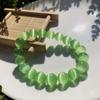 10-миллиметровый разноцветный браслет из бусин «Кошачий глаз» - Изысканный китайский древний стиль, дизайн с кристаллами