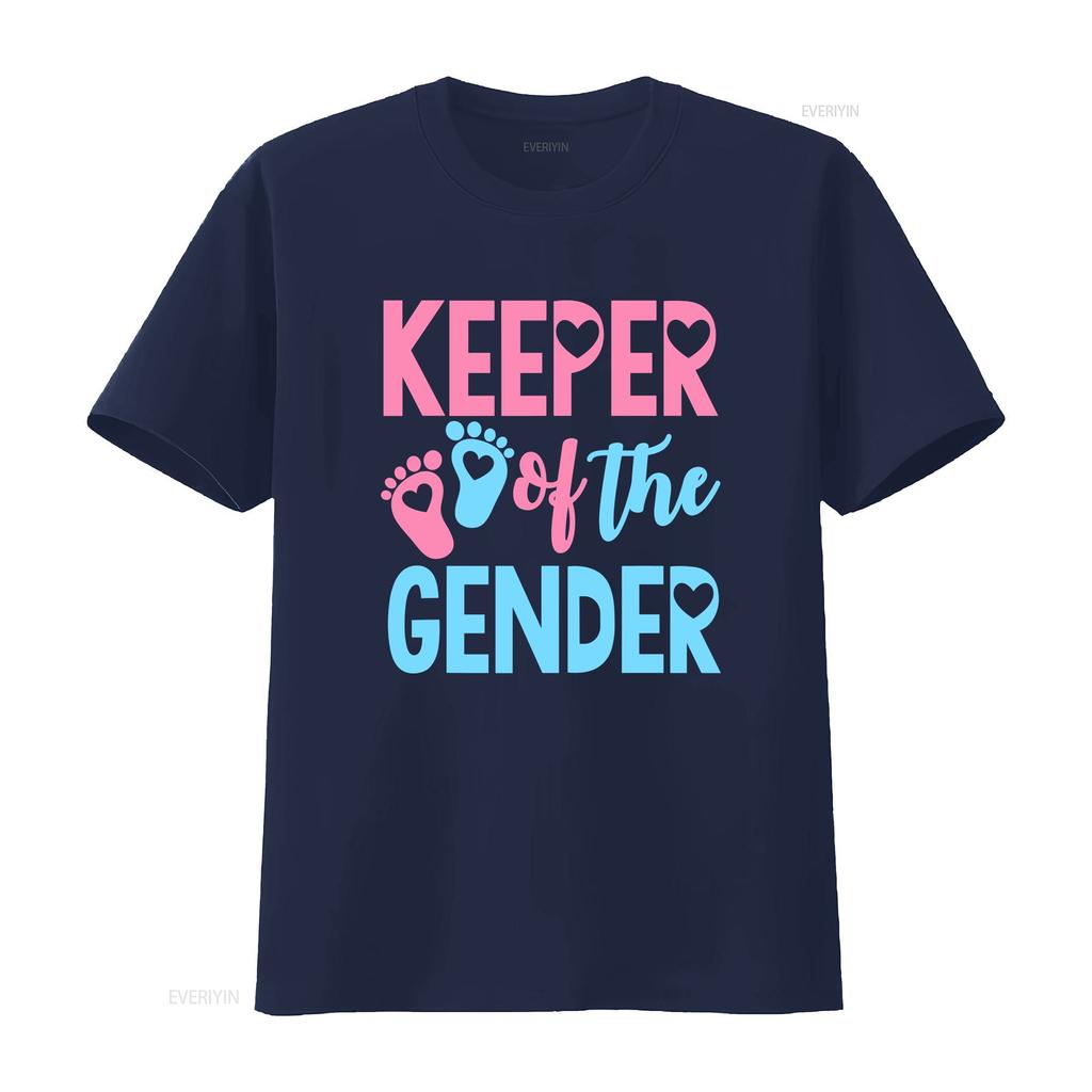 Gender Reveal Keeper Of The T Shirt Vintage Washed Designer Clothes Streetwear Comfortable Fashion Versatile Slightly Homme