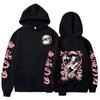 Anime Figure Demon Slayer Kamado Nezuko Harajuku Sweatshirts Women Oversized Loose Hip Hop Streetwear Anime Kimetsu No Yaiba Long Sleeve Hoodies