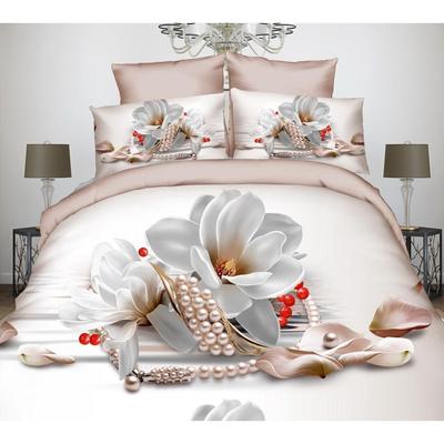 Постельное белье оптом 3D Панда Дельфин Жаккардовое постельное белье Размер Квин Кинг Пододеяльник + плоское покрывало + наволочка Бамбуковое волокно