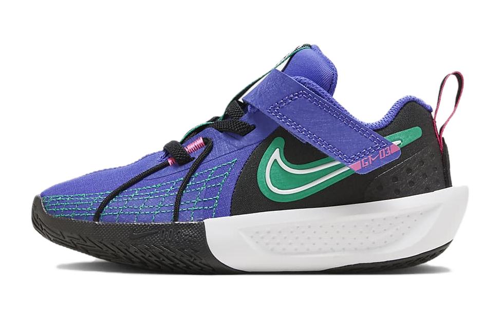 Nike ГТ. Детские низкие баскетбольные кроссовки Cut 3, устойчивые к истиранию, фиолетово-черные, для детей, FD7034-500