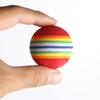 Rainbow EVA Cat Toys Ball Interactive Cat Dog Play Chewing Rattle Scratch EVA Ball Training Balls Pet Toys Supplies
