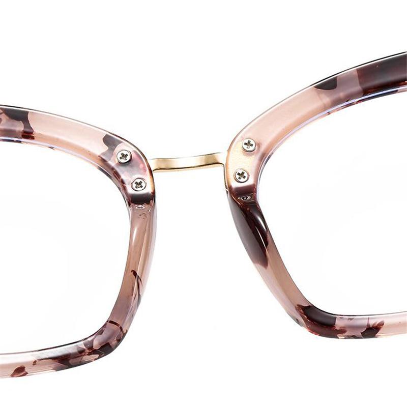 Big Frame Women Anti Blue Rays Prescription Glasses For The Nearsighted Cat Eye Short -Sight Eyewear Diopter 0 -0 .5 -0 .75 To -6 .0