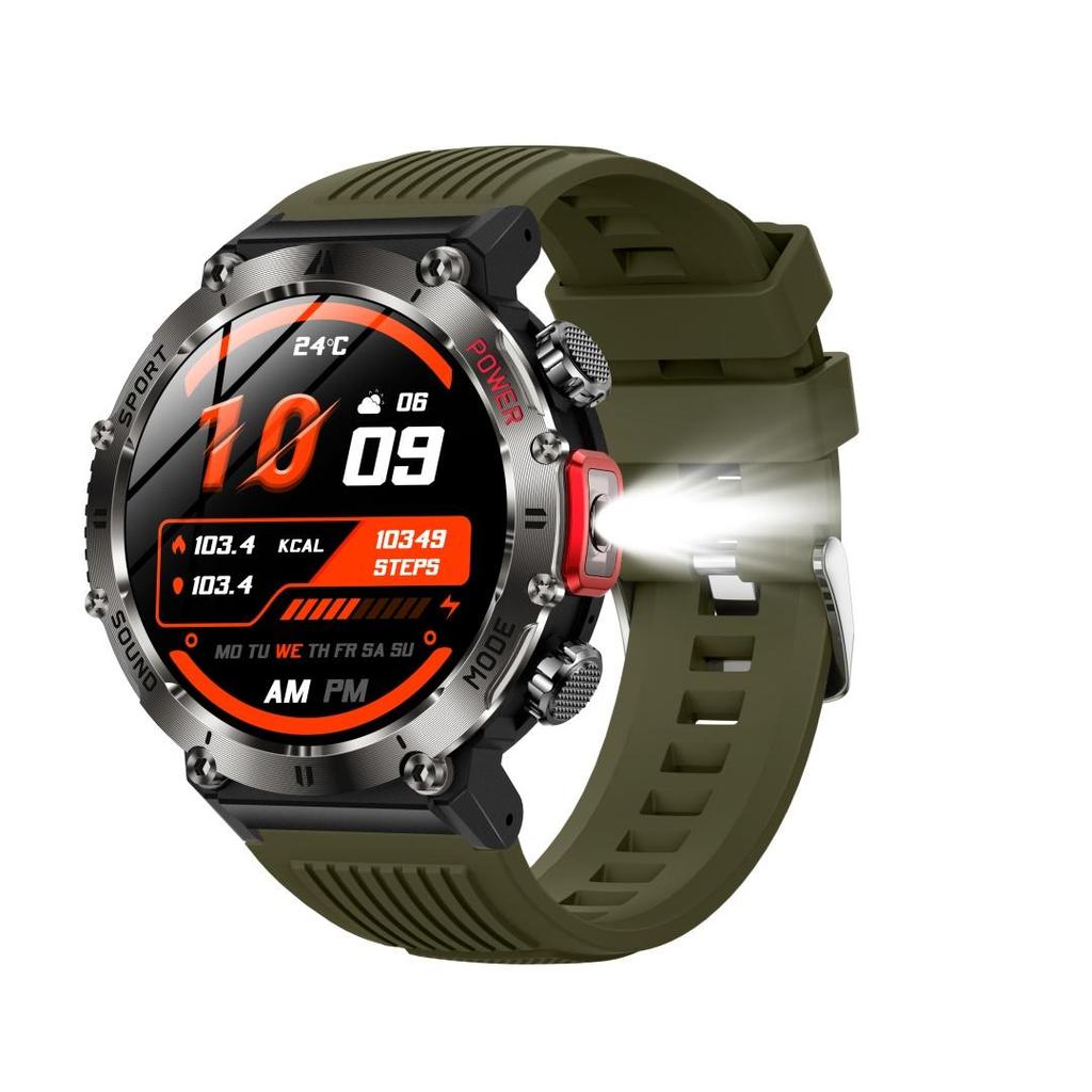 Умные часы Rainbuvvy HT32 Bluetooth 1,43 дюйма IPS 360x360 Полный сенсорный экран BLE5.0 Водонепроницаемые IP68 Несколько цветов Фонарик Android Умные часы