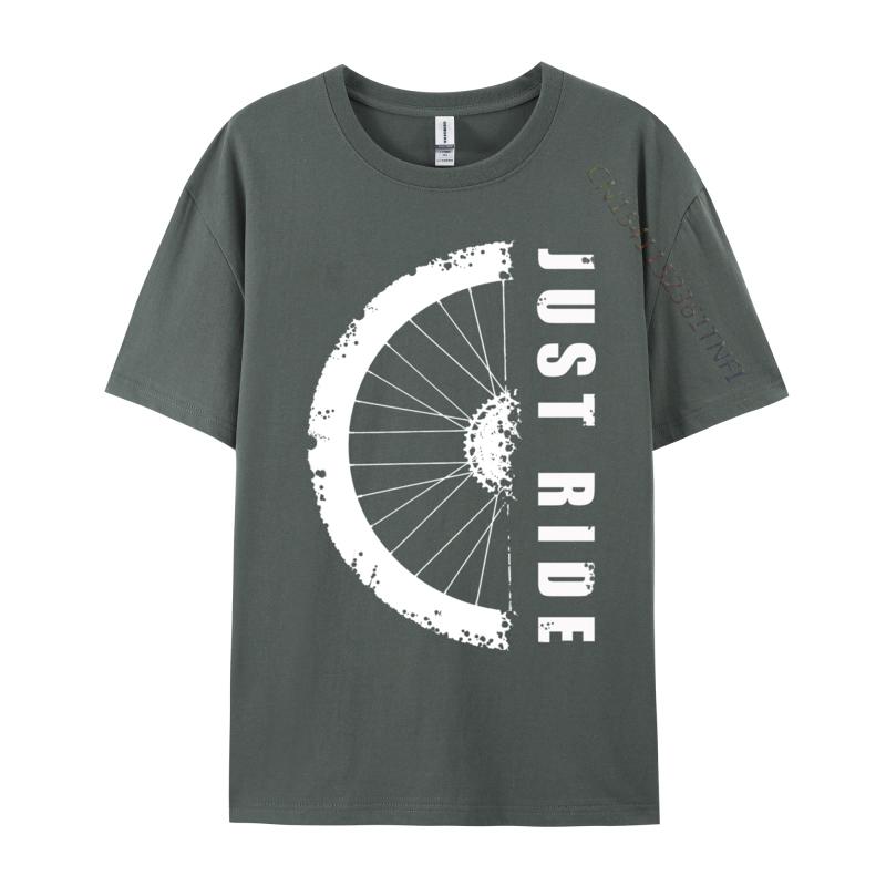Just Ride Mtb Mountain Bike Simple Style Cotton Unisex Tshirt Comics Tops Shirts New Coming Casual Top Tshirts
