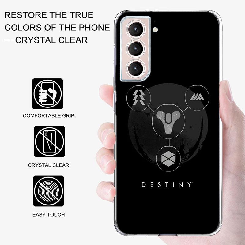 Чехол для телефона игры D-Destiny 2 для Samsung Galaxy S25 Edge S24 S23 FE S21 S20 S10 Plus S22 S26 Ultra Чехол Прозрачные чехлы TPU Capa She