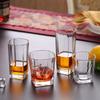 Thick Bottomed Glass Cup Classic Juice Milk Beverage Cups Transparent Whiskey Cocktail Glasses Water Bottle Drinking Glasses