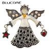 Rhinestone Vintage Angel Brooch Enamel Opal Jewelry Retro Style Women And Men Pin High Quality New 2023