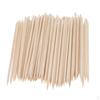 100 Pieces Disposable Wooden 4.33 X 0.15 Inch Manicure Toenail Sticks Cuticle Pushers Remover Tool