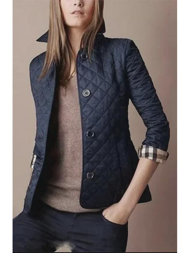 Стильная европейская и американская мода Лацкан Однобортный Приталенный Хлопковый Пиджак