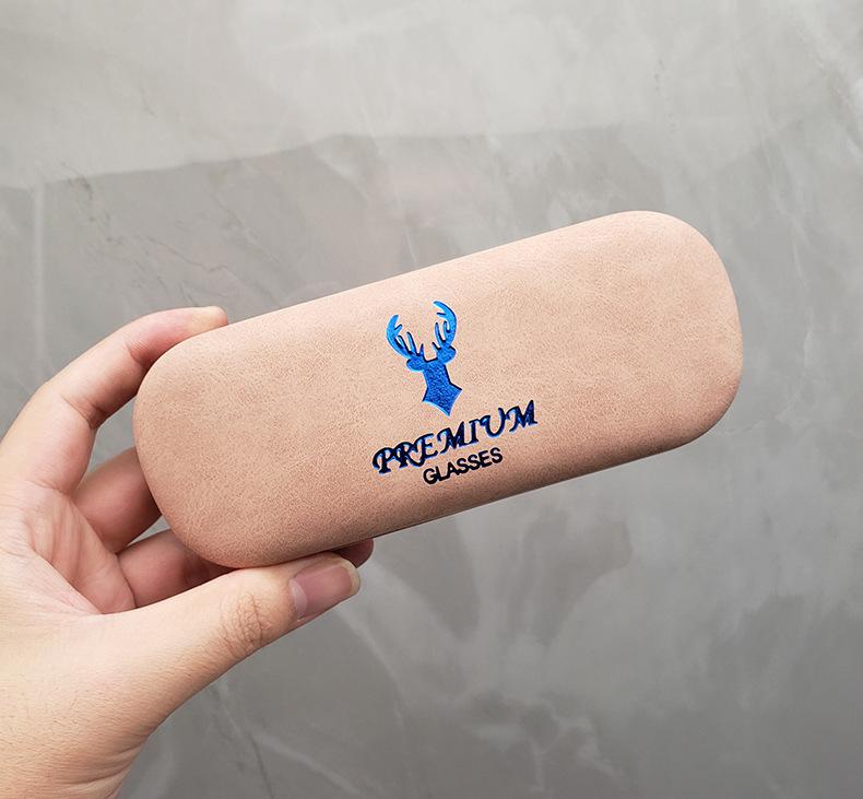 Модные футляры для очков из искусственной кожи с морщинами, железный чехол, универсальная коробка для хранения очков, аксессуары для очков