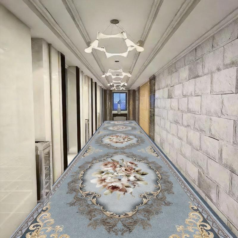 Bohemian Red Long Corridor Carpet Luxury Persia Decoration Hallway Rug Non-slip Easy Cleaning Floor Mat Stairway Runners Carpets