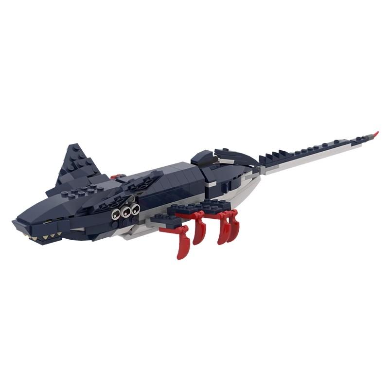 Bricklink Идеи Subnautica Монстры Глубин 31088 Морской Голодный Акула Мир Креативные Строительные Блоки Детские Игрушки Рождественский Подарок