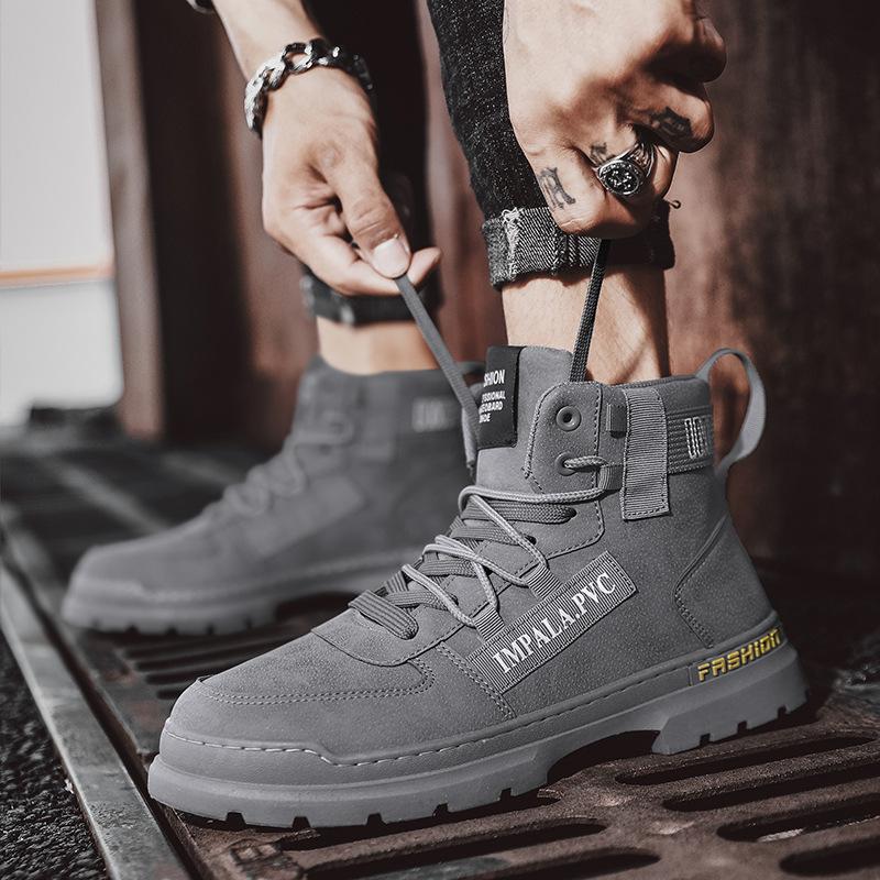 Новая весенняя спортивная и досуговая водонепроницаемая, нескользящая и износостойкая обувь Мужские ботинки Martin Модная обувь