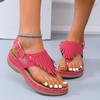 Women's Wedge Sandals Summer New In Clip Toe Sandals Comfort Beach Shoes Designer Flip Flops Sandalias Mujer Verano