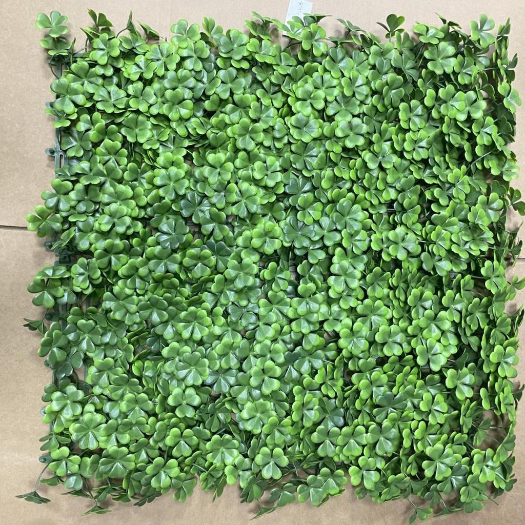 50×50cm Artificial Green Plant Wall - Plastic Vertical Garden, Fake Flower Wall, Synthetic Turf Background