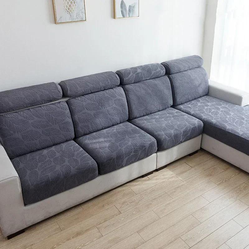 Jacquard Plaid Sofa Cover For Living Room Stretch Adjustable Sofas Cushion Cover Elastic Modular Sofa Seat Covers For Home Hotel
