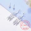 Модные серьги-гвоздики из стерлингового серебра 925 пробы с луной и ловцом снов для женщин, винтажные серьги-гвоздики из стерлингового серебра с перьями и кисточками, ювелирные изделия