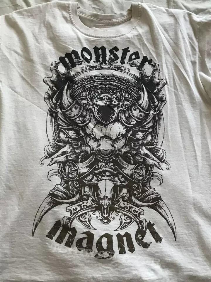 Футболка унисекс Monster Magnet Band Music Белая Хлопок Все размеры BT1237