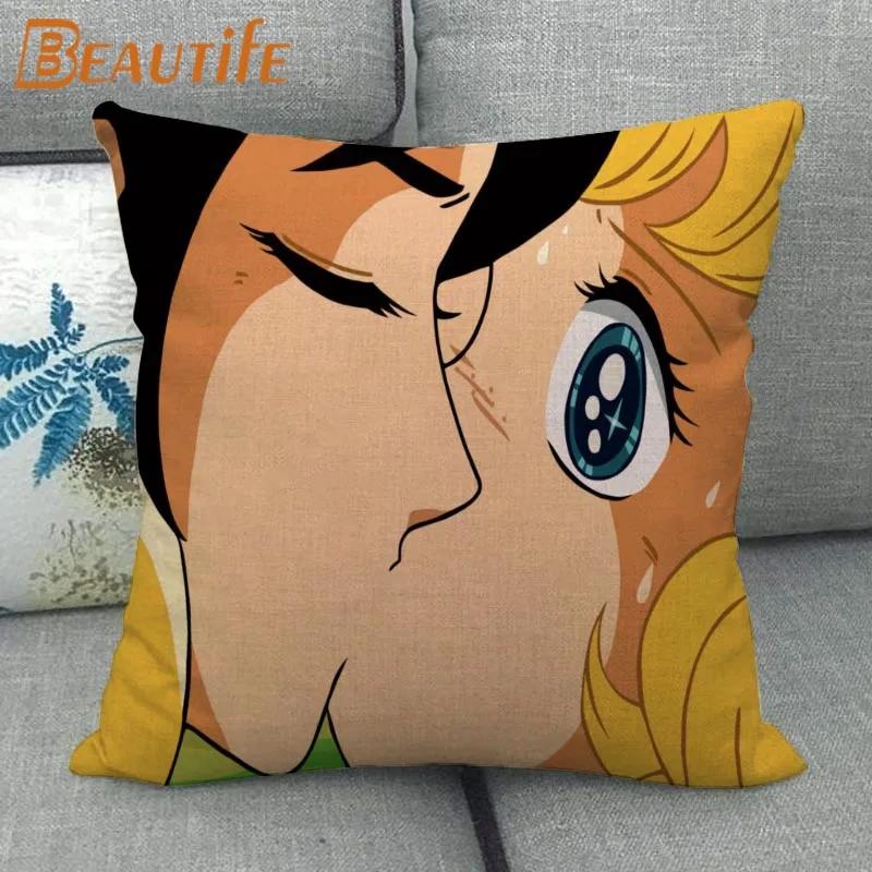 New Arrival Candy Candy Pillowcase Bedroom Home Decorative Cover 45x45cm Square Zipper Pillow Cases Cotton Linen Fabric No Fade