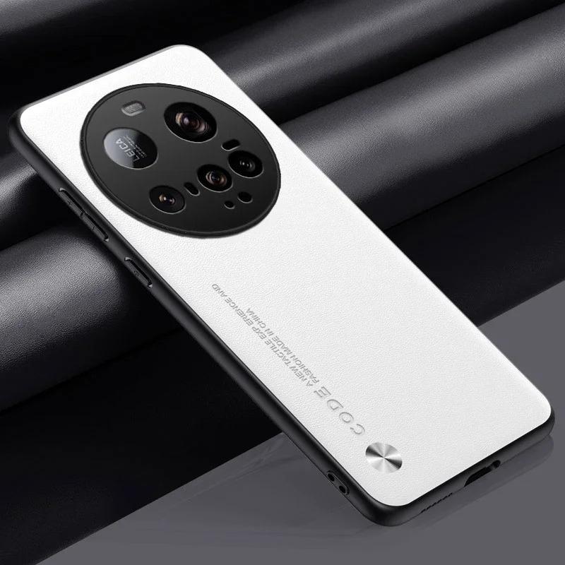 Чехол из углеродного волокна PU кожи для Xiaomi 15 Ultra, матовый, противоударный, с мягкой рамкой, однотонный, с защитой от царапин