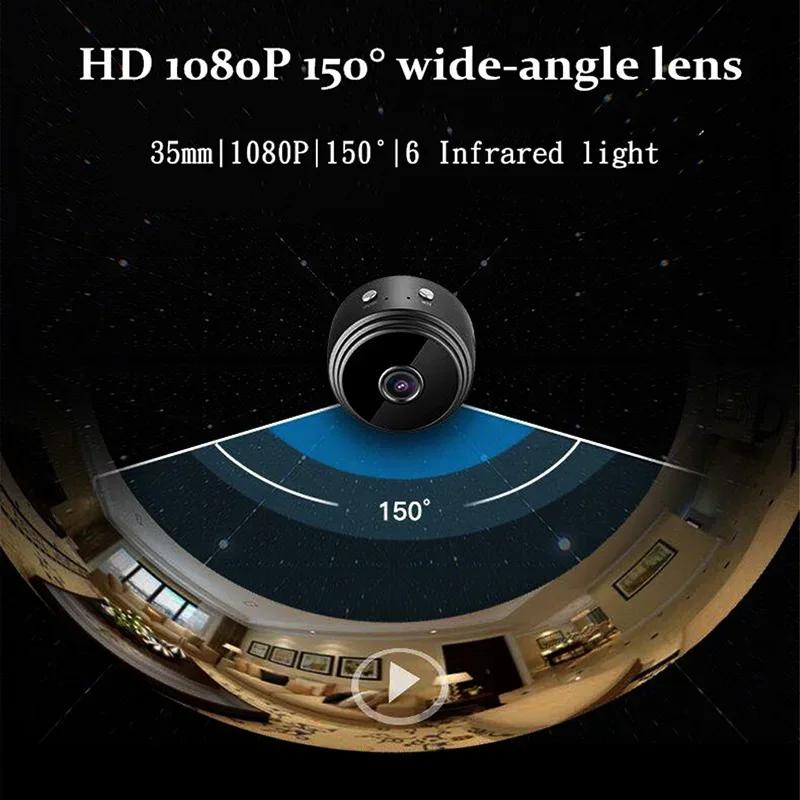 Мини Беспроводная Камера Наблюдения, A9, 1080P HD, WiFi, Датчик, Видеокамера, Веб-видео, Умный Дом, Безопасность, Беспроводная Безопасность