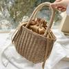 Популярные женские соломенные сумки, тканая сумка, летняя пляжная сумка из ротанга, бамбуковая сумка, большая сумка, модный кошелек