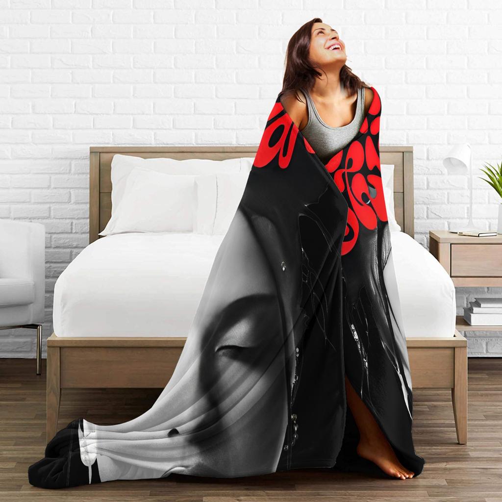 Nina Chuba Music Singer Blanket Soft Print Plush Throw Blanket For Kids Adult Outdoor Flannel Bedspread Bed Cover