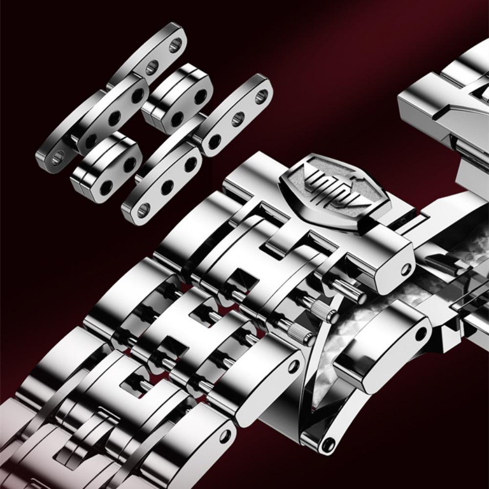 OUPINKE Men's Watch Multifunctional Mechanical Watch Hollow Spider Armor Men's Watch High-end Watch