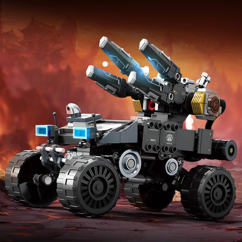 SEMBO BLOCK 412 деталей Серия «Блуждающая Земля» MOC Строительные Блоки Военная Серия Модель Ракетной Машины Кирпичики Игрушки Подарок для Мальчиков