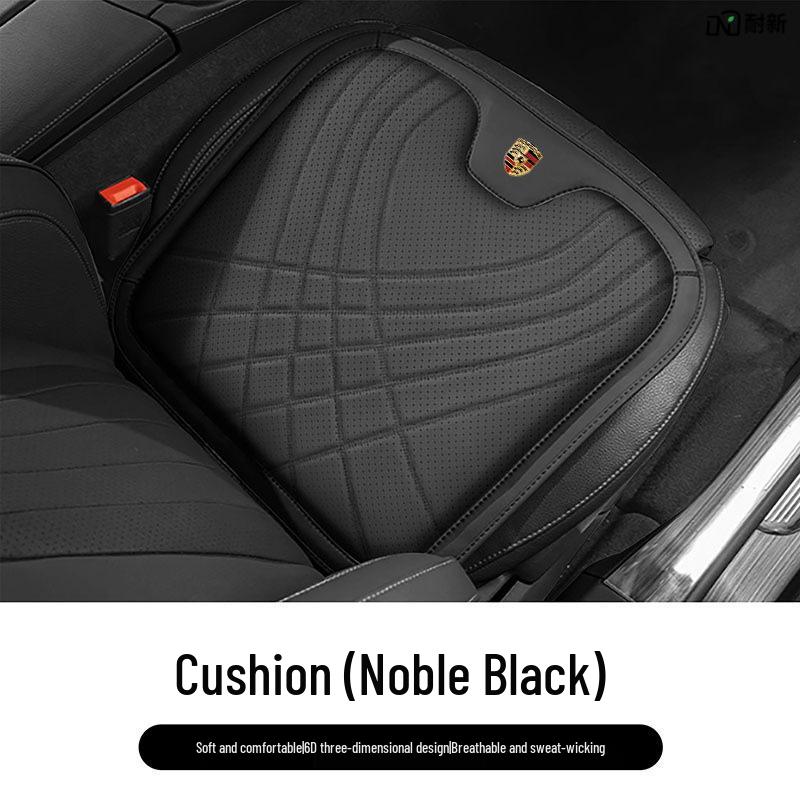Комплект комфорта для автомобиля Porsche: Подголовник, поясничная поддержка и подушка сиденья для комфорта шеи и спины в Cayenne, Macan, Panamera, 718 и Taycan.